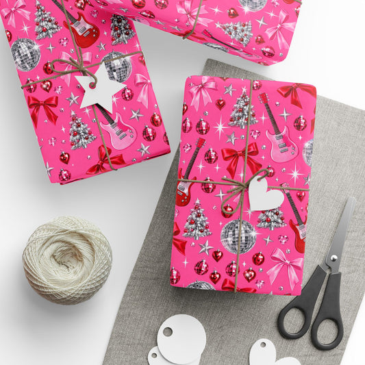 Pinkmas Disco Wrapping Paper