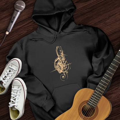 Treble Clef Headphones Hoodie