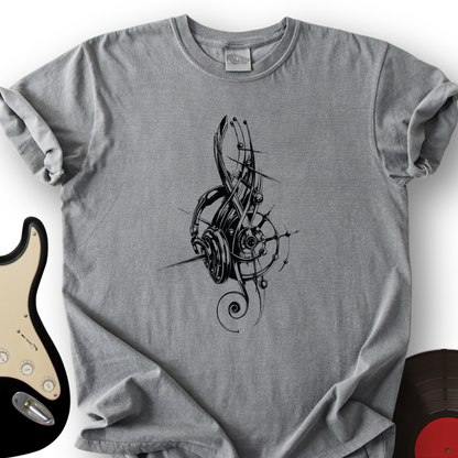 Treble Clef Headphones T-Shirt