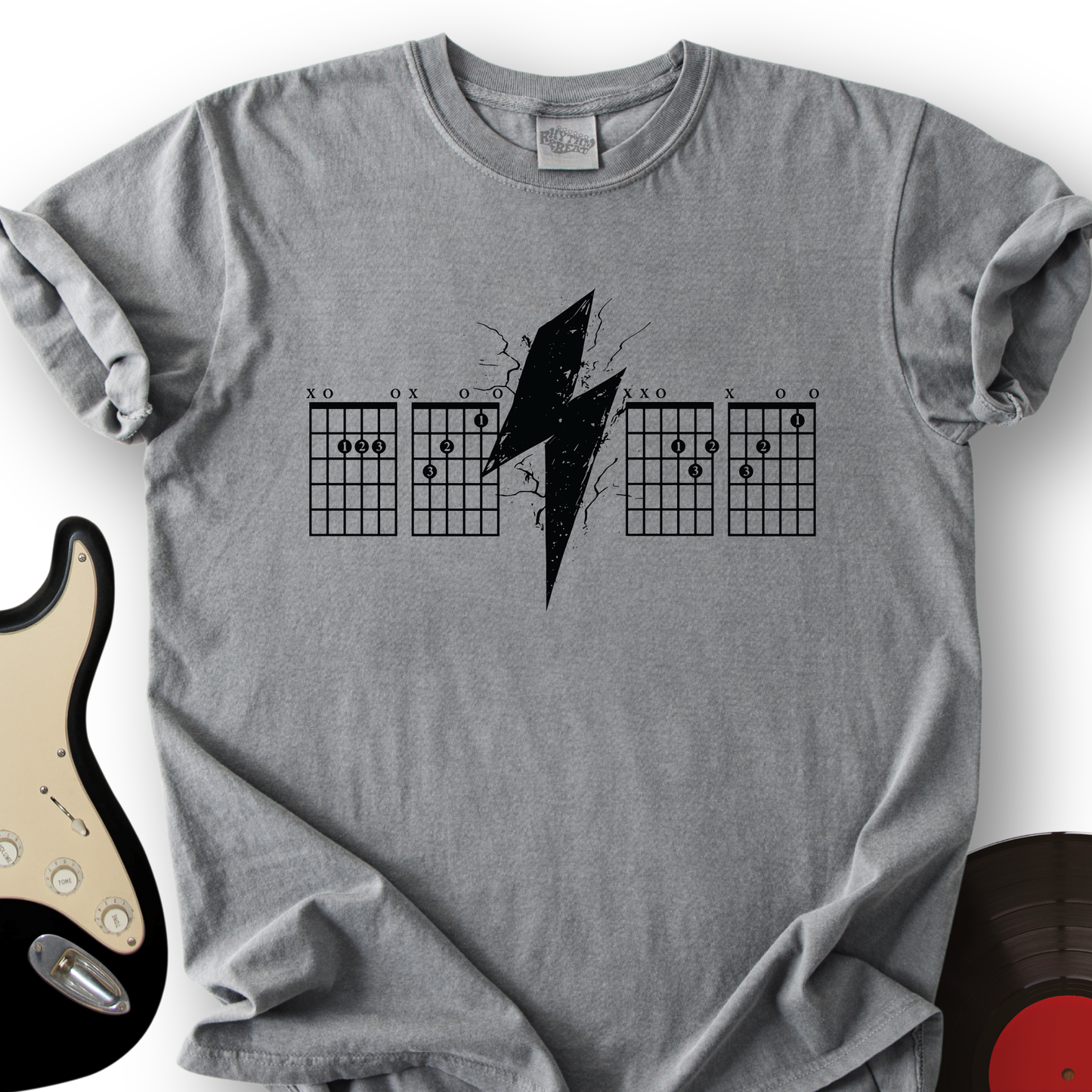 Lightning Bolt Guitar Chord T-Shirt
