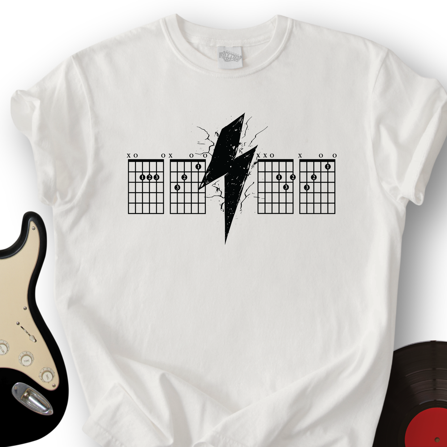 Lightning Bolt Guitar Chord T-Shirt