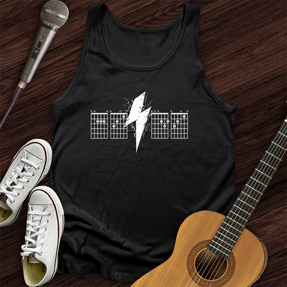 Lightning Bolt Guitar Chord Unisex Tank Top