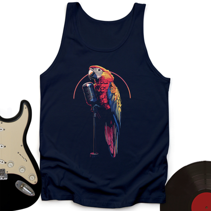 Parrot Microphone Unisex Tank Top