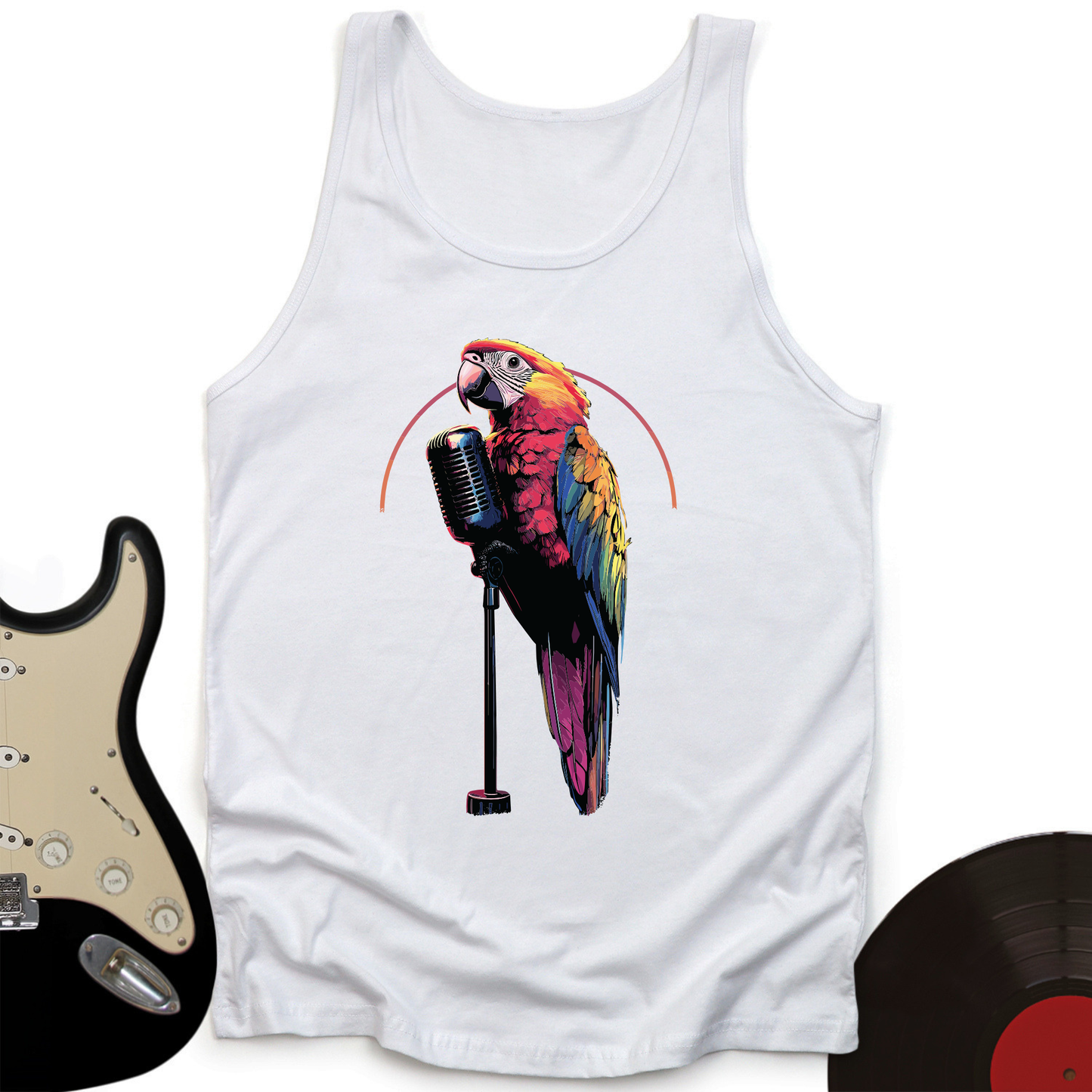Parrot Microphone Unisex Tank Top
