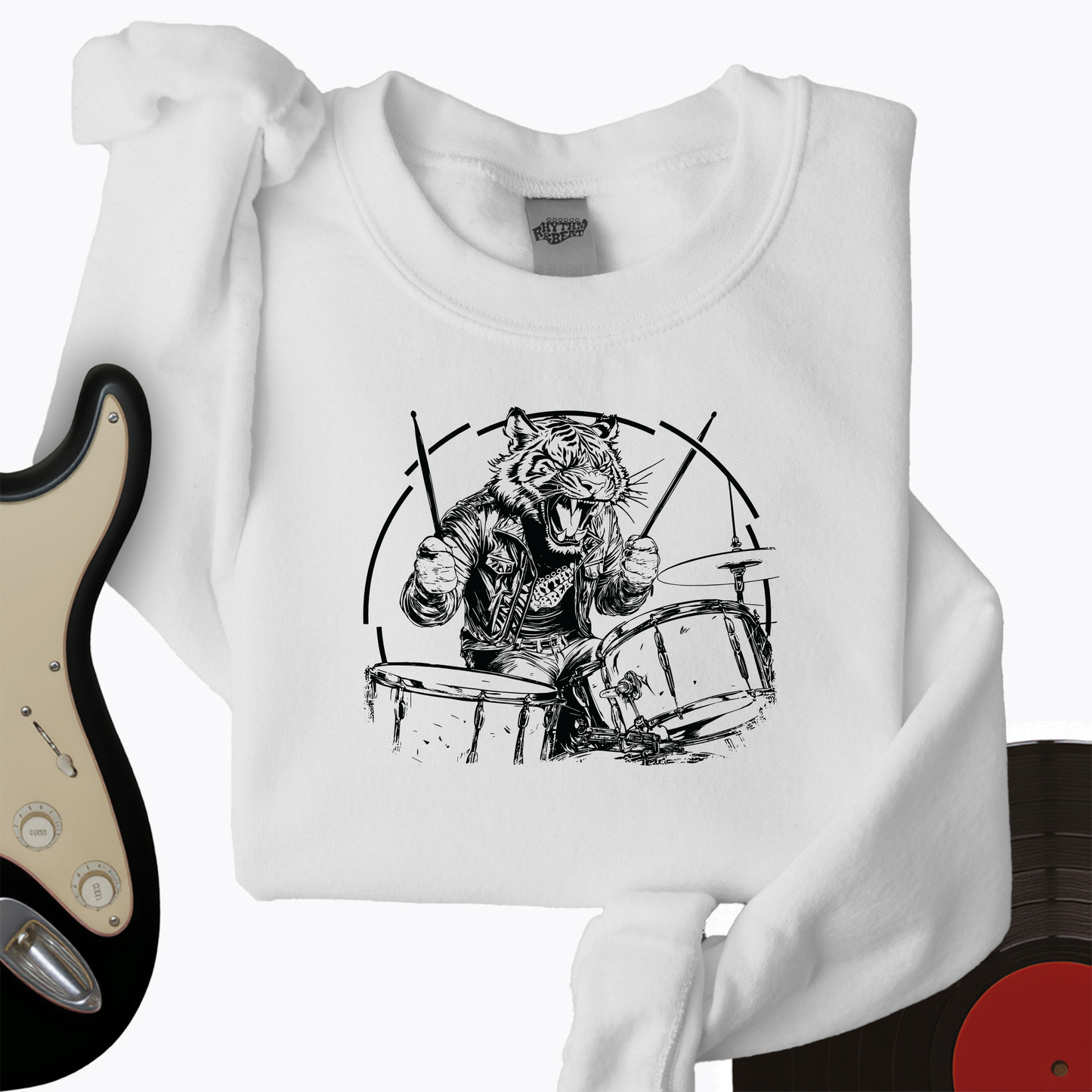 Tiger Drummer Crewneck