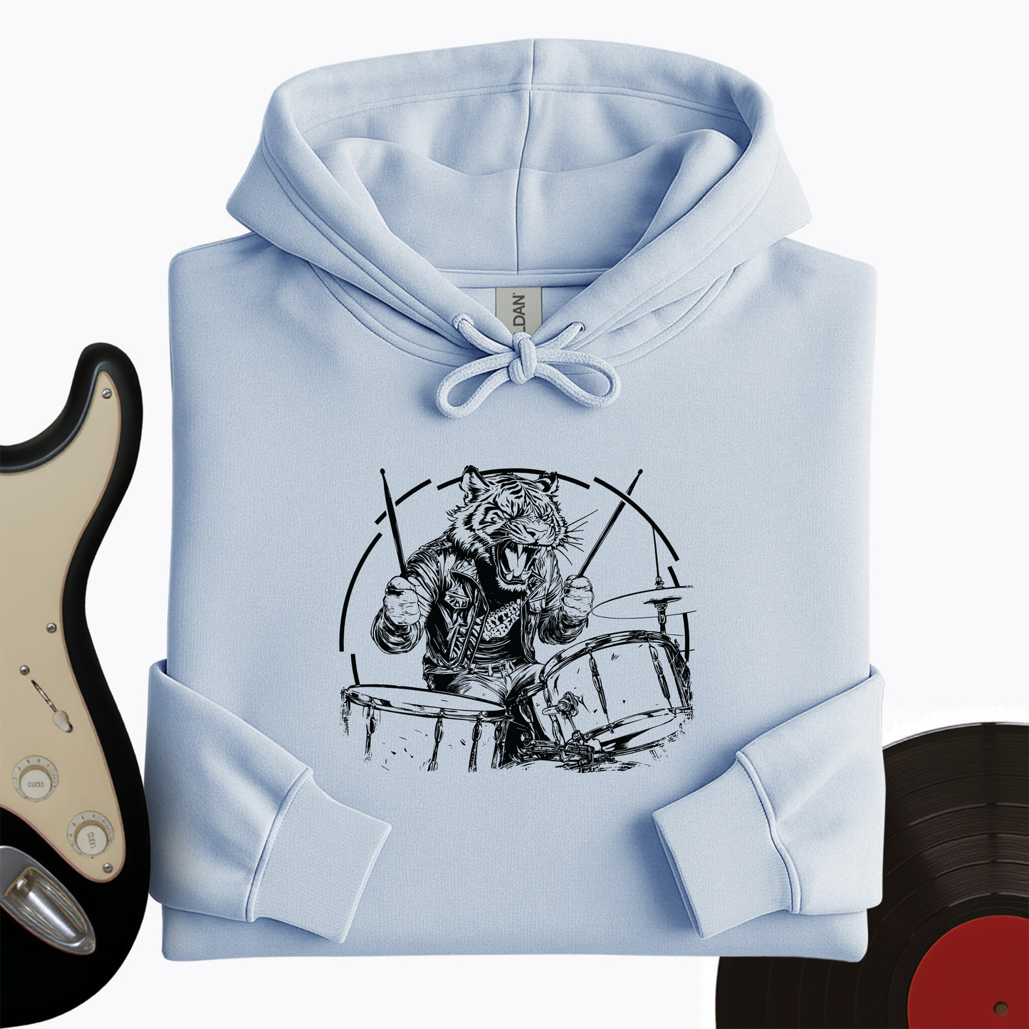 Tiger Drummer Hoodie