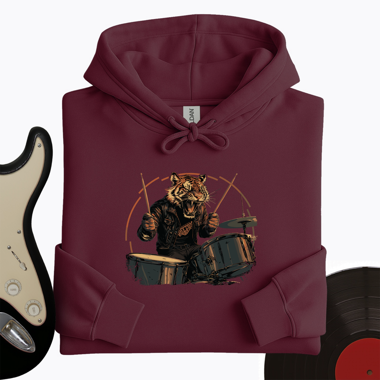 Tiger Drummer Hoodie