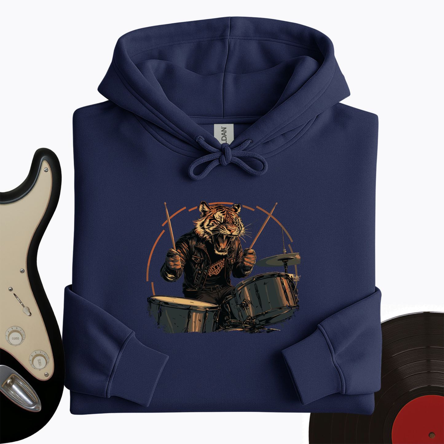 Tiger Drummer Hoodie