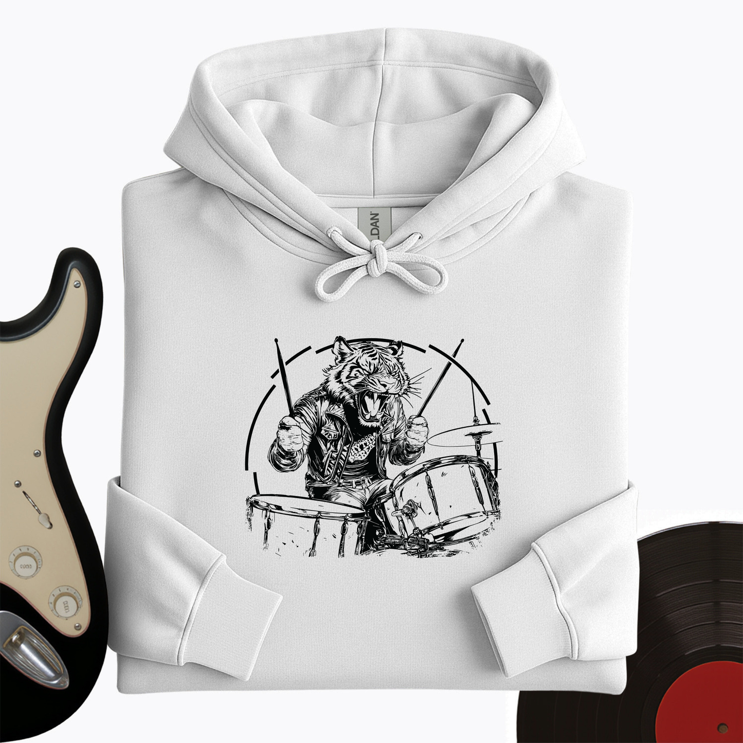 Tiger Drummer Hoodie