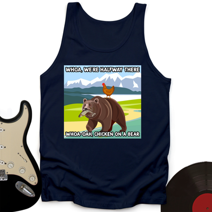 Chicken On A Bear Tank Top