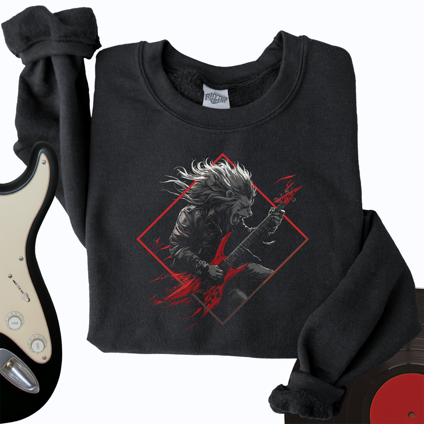 Lion Guitar Crewneck