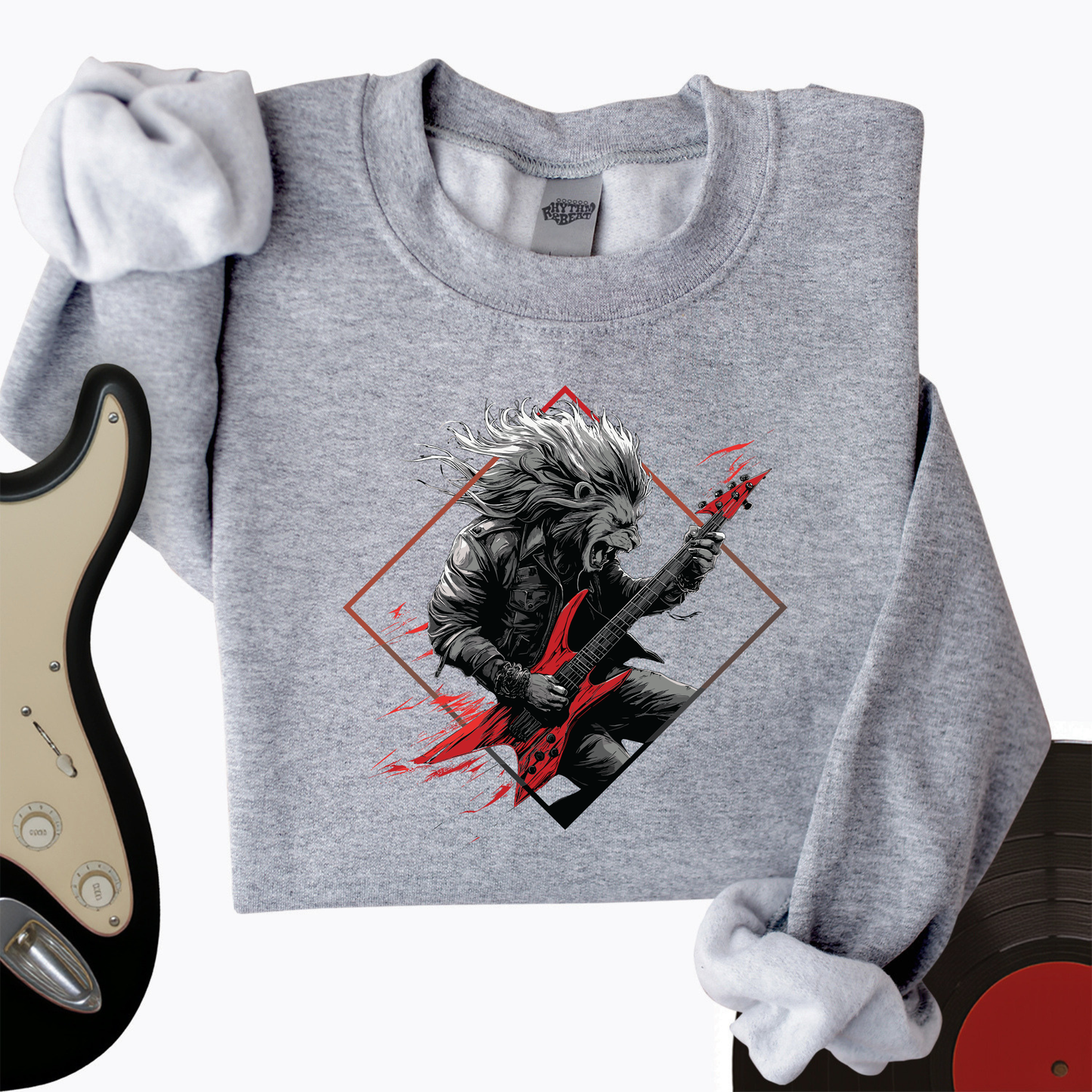 Lion Guitar Crewneck