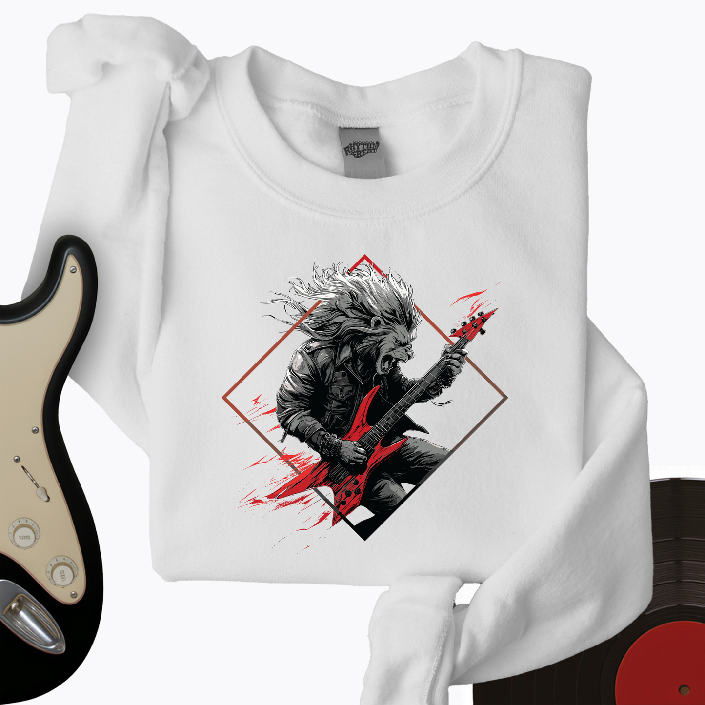 Lion Guitar Crewneck