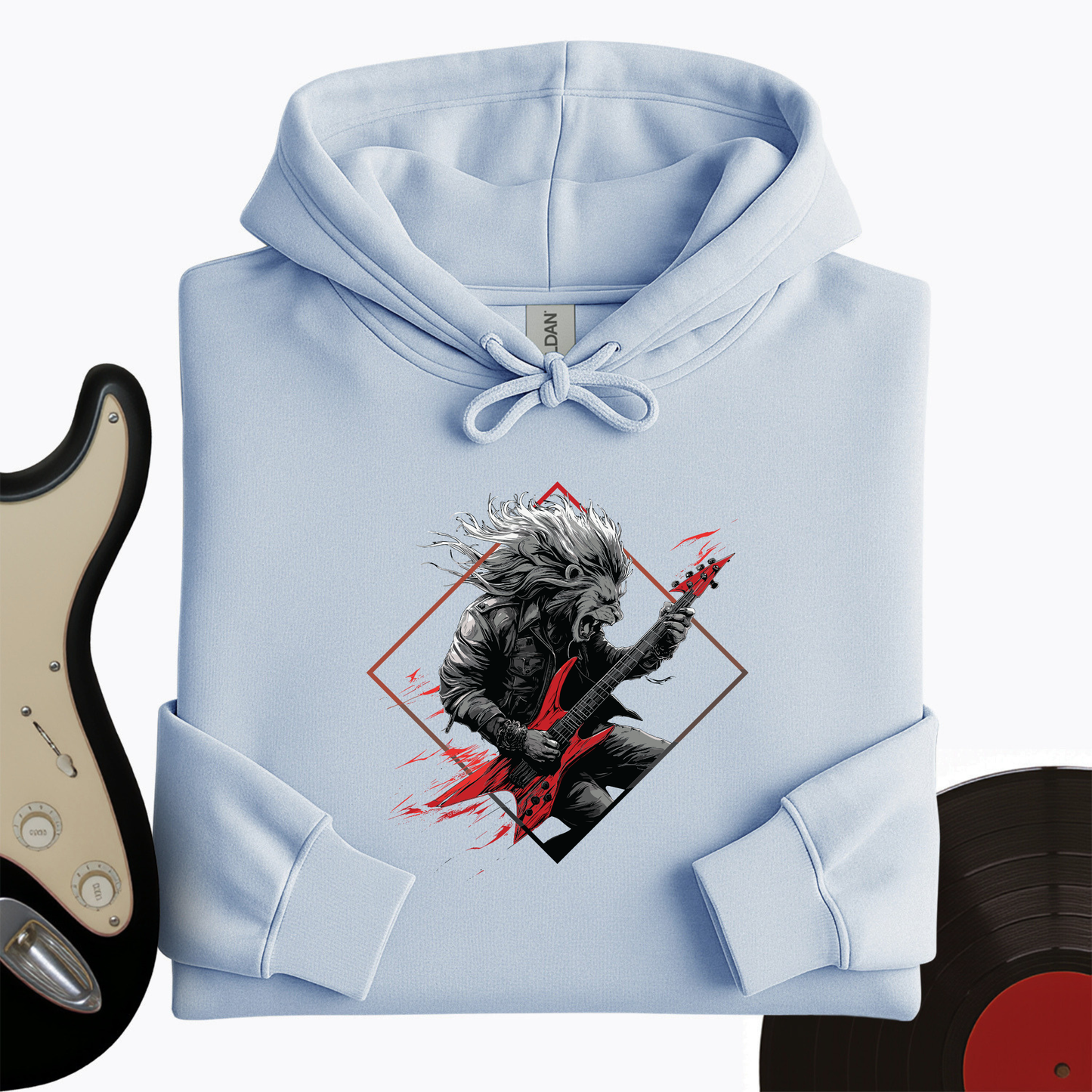 Lion Guitar Hoodie