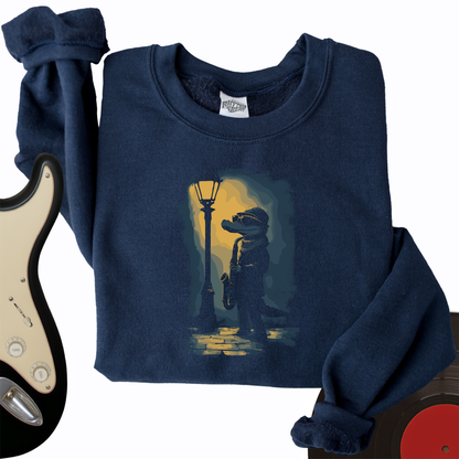 Crocodile Saxophone Crewneck