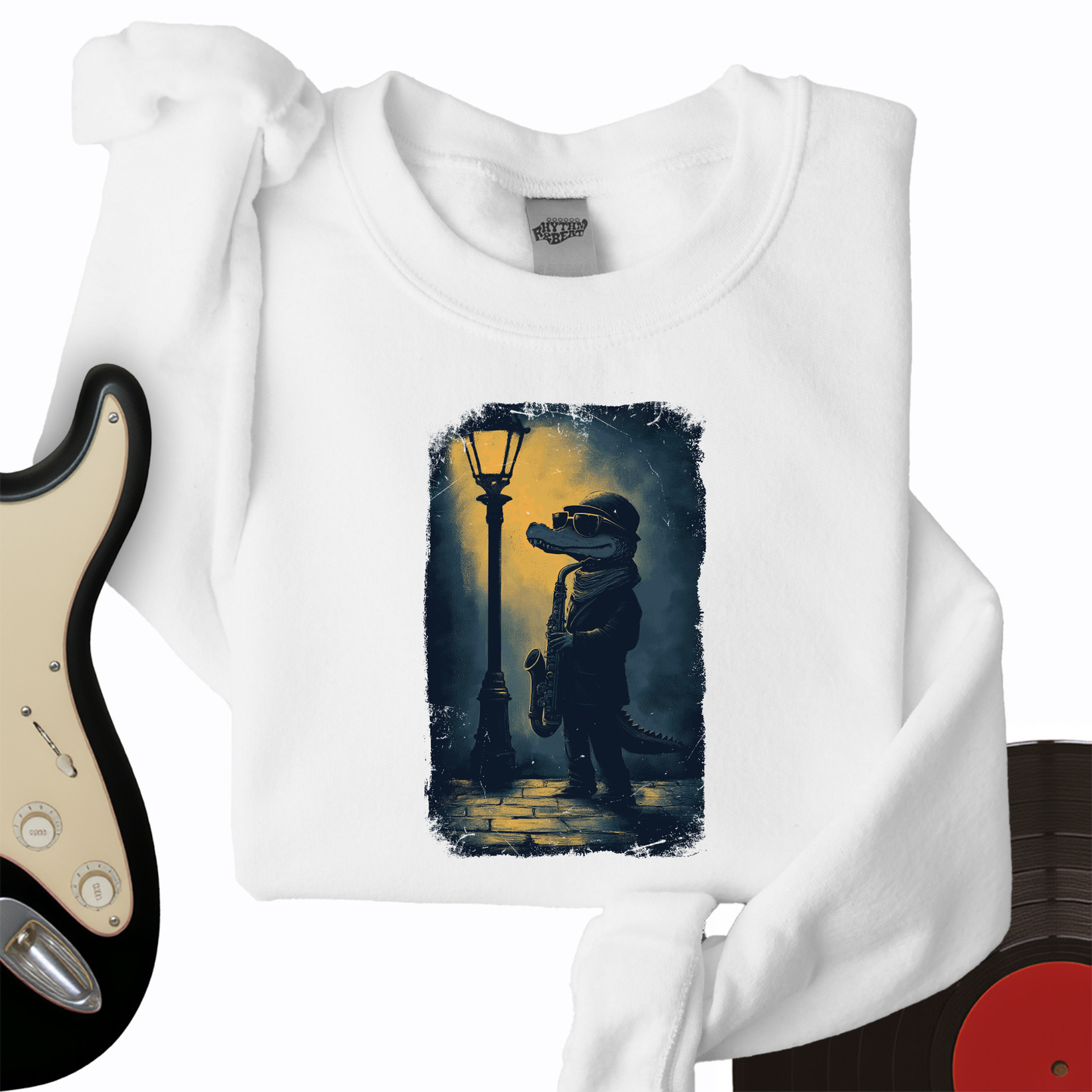 Crocodile Saxophone Crewneck