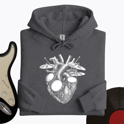 Drums Heart Hoodie