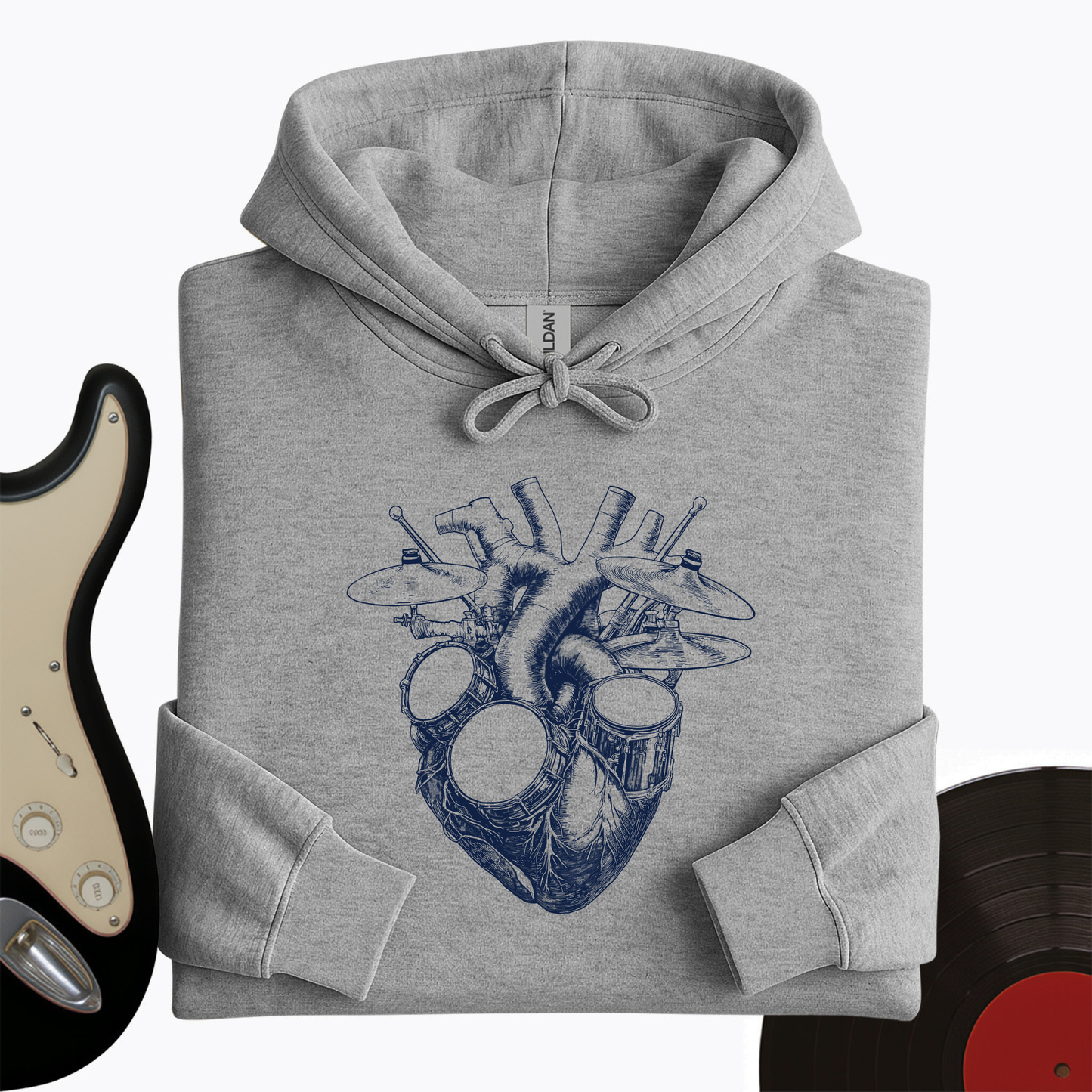 Drums Heart Hoodie