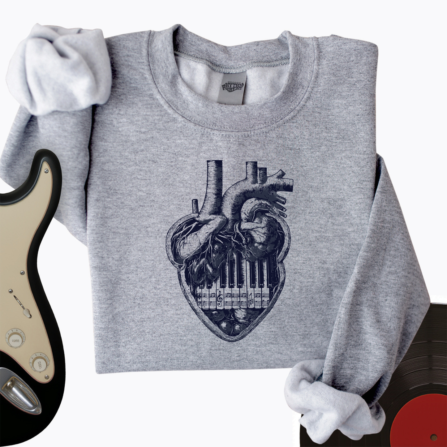 Piano Heart Crewneck