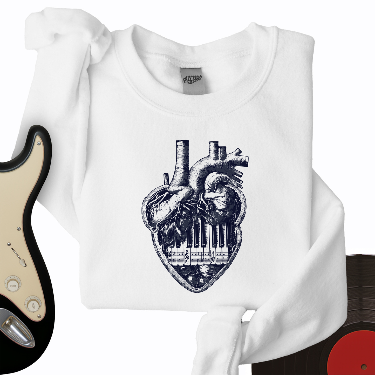 Piano Heart Crewneck