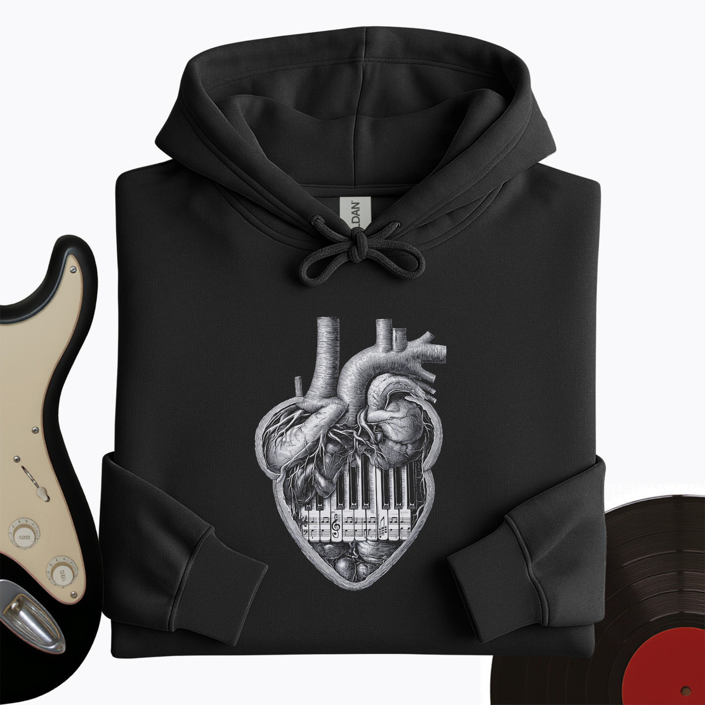 Piano Heart Hoodie