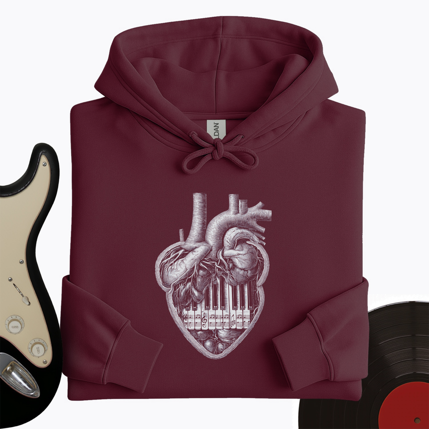 Piano Heart Hoodie
