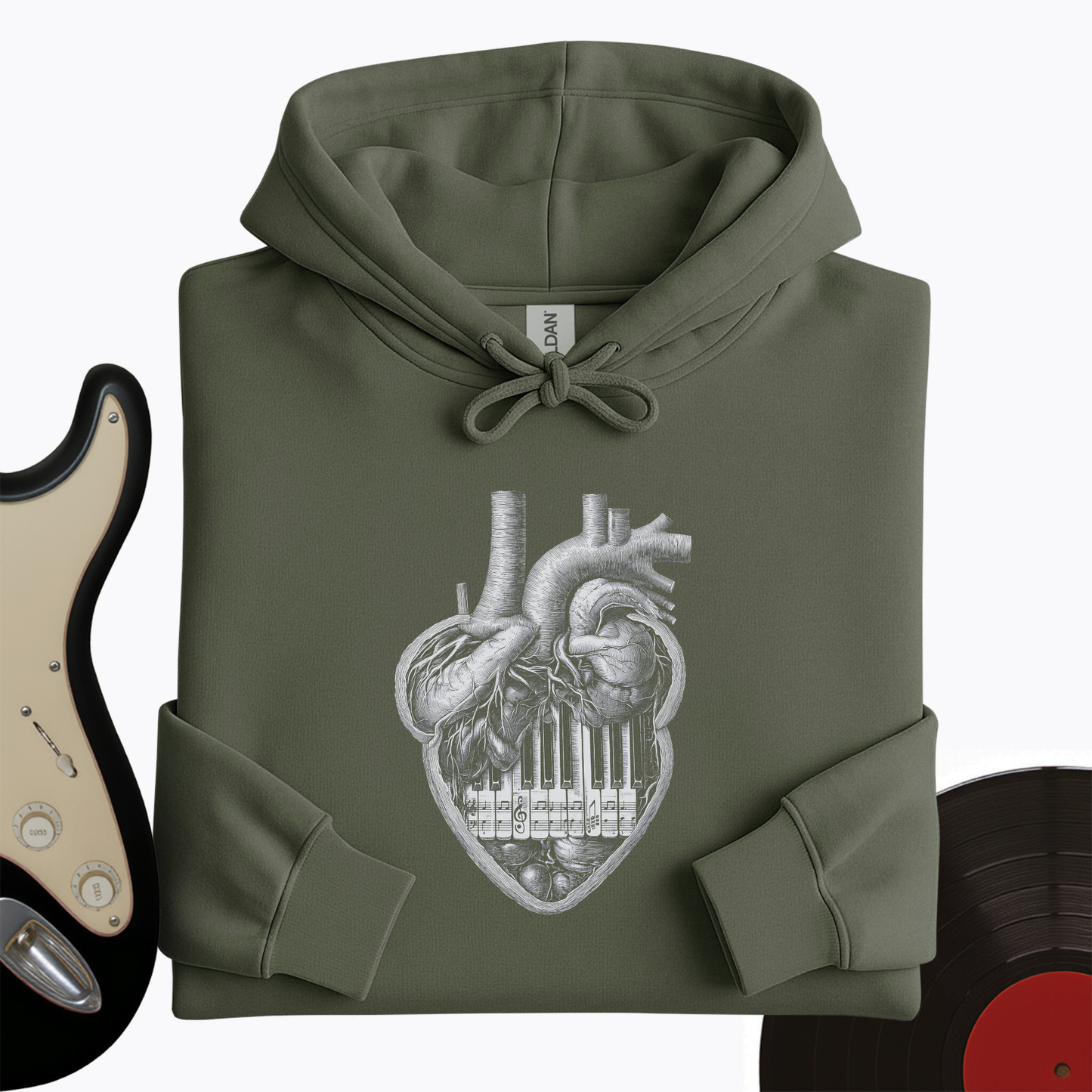 Piano Heart Hoodie