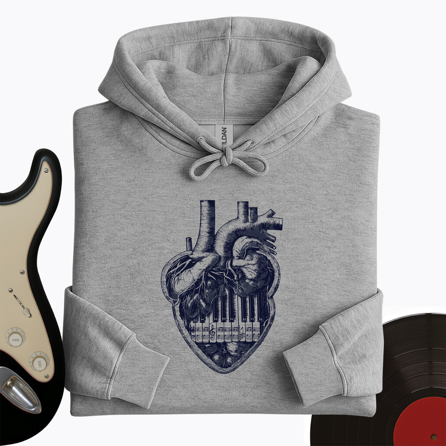 Piano Heart Hoodie