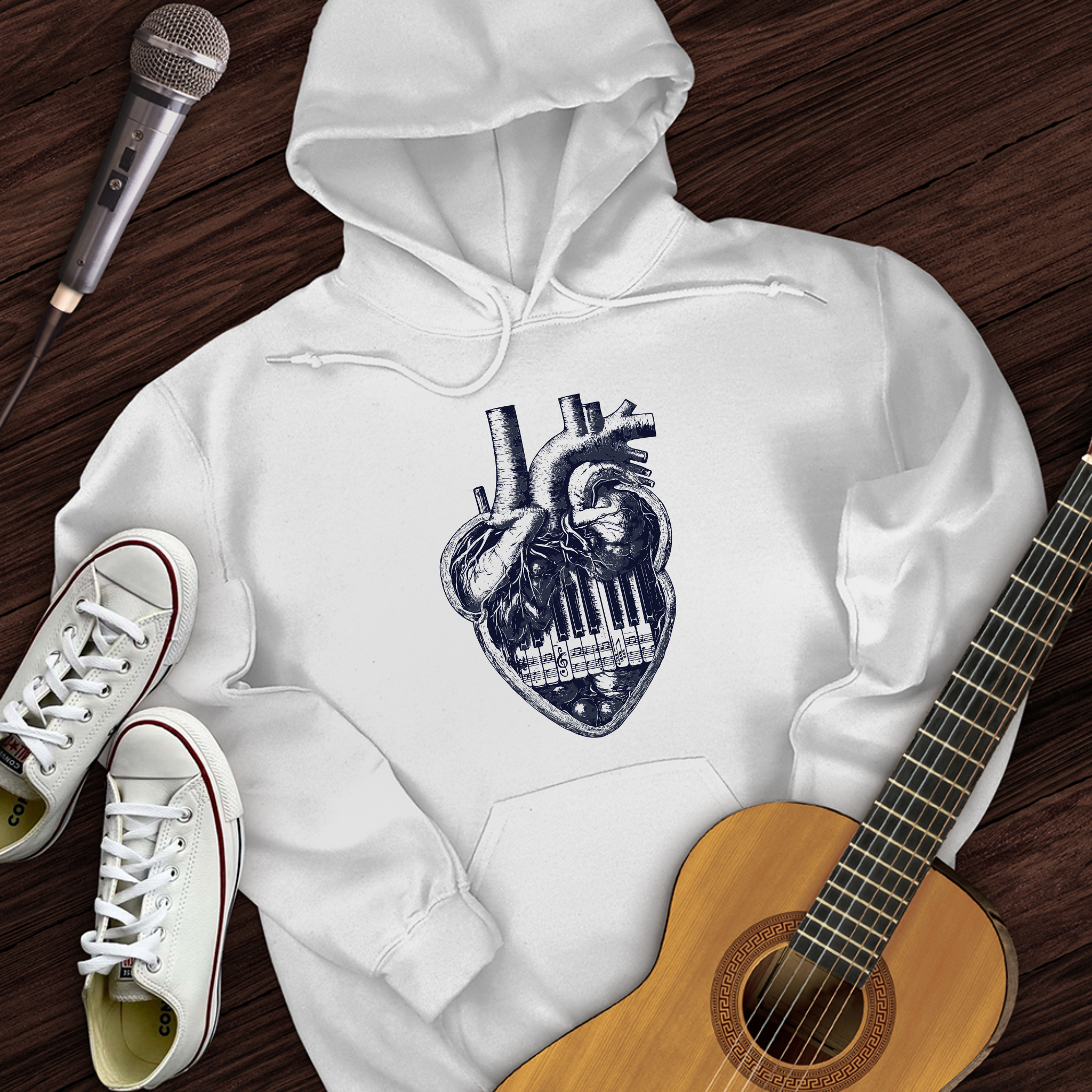 Piano Heart Hoodie