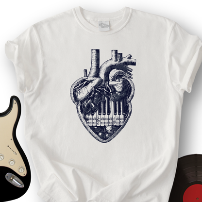 Piano Heart T-Shirt