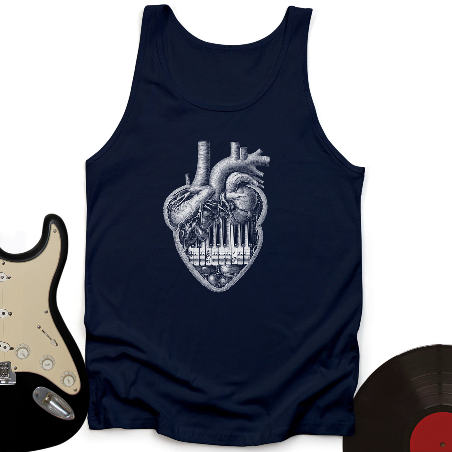 Piano Heart Tank Top
