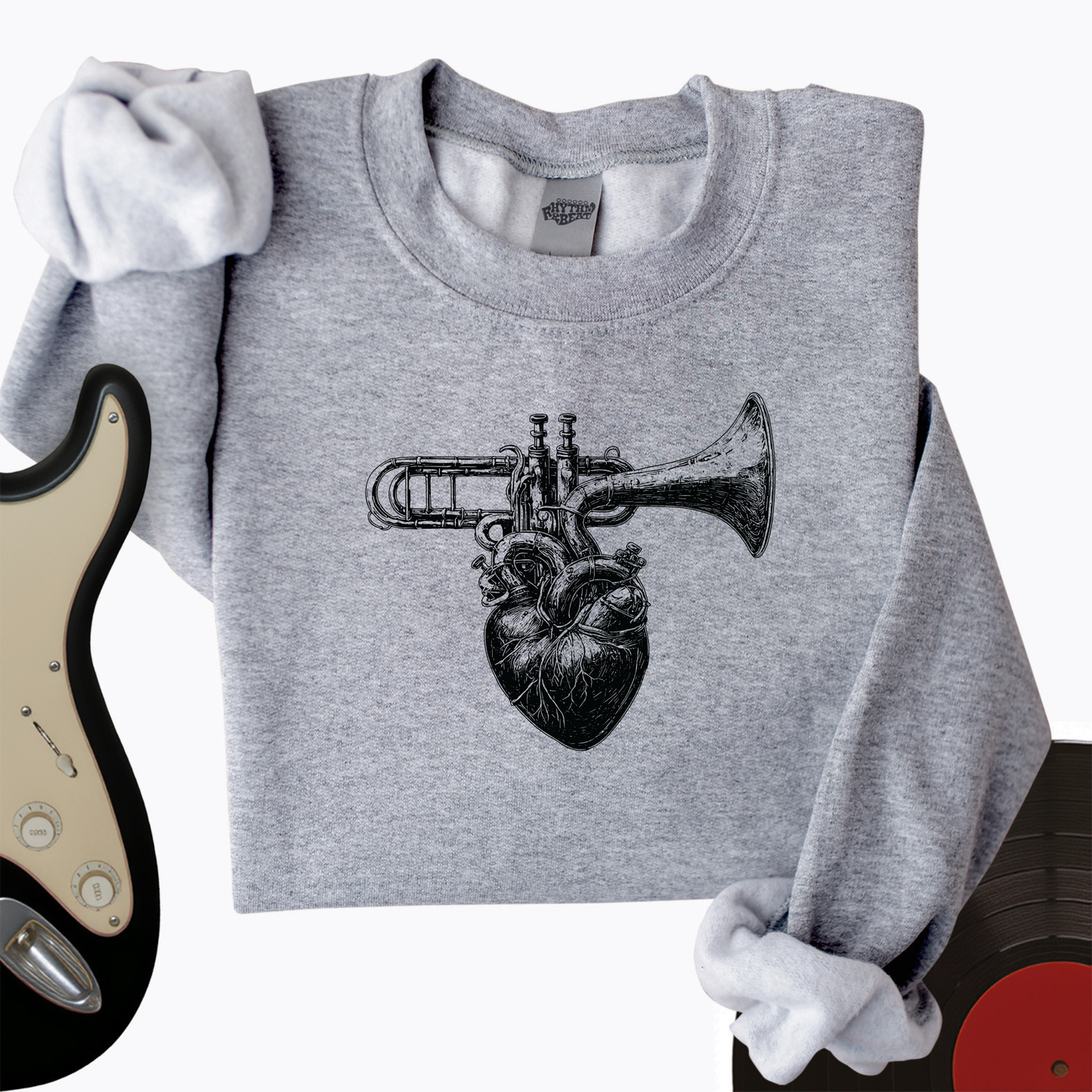 Trumpet Heart Crewneck