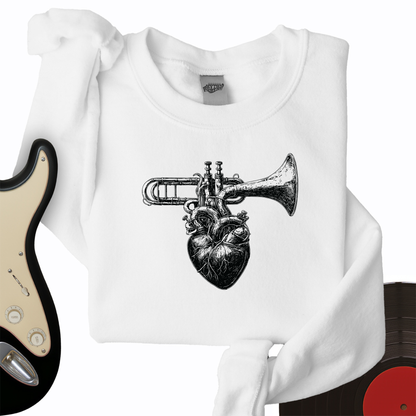 Trumpet Heart Crewneck