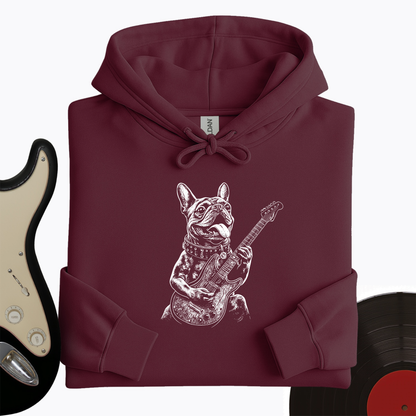 French Bulldog Guitar Hoodie