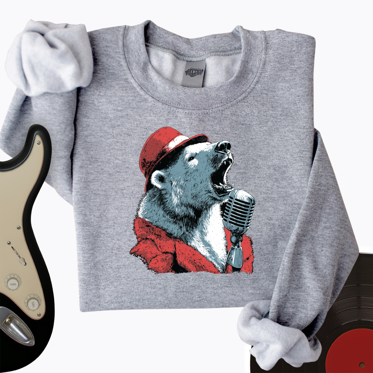 Polar Bear Microphone Crewneck