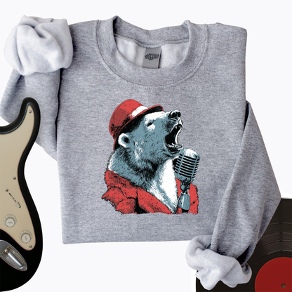Polar Bear Microphone Crewneck