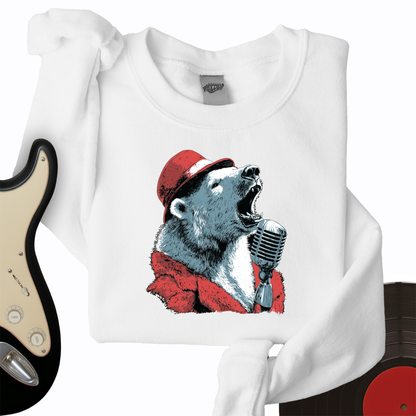 Polar Bear Microphone Crewneck