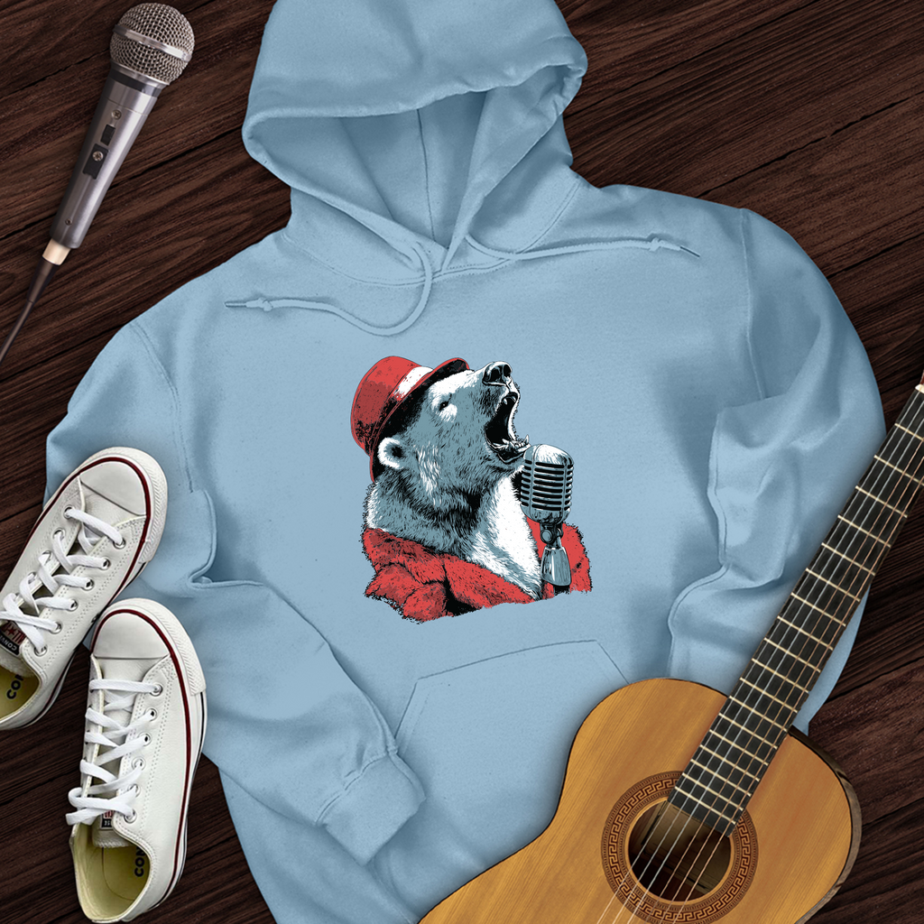 Polar Bear Microphone Hoodie