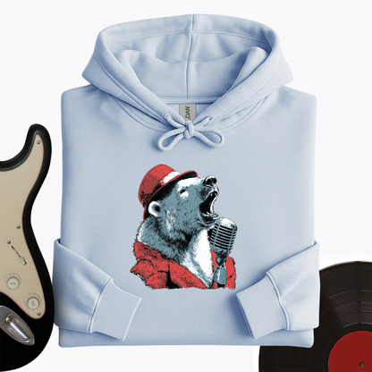 Polar Bear Microphone Hoodie