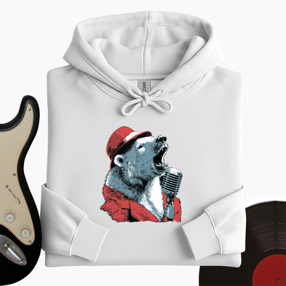 Polar Bear Microphone Hoodie