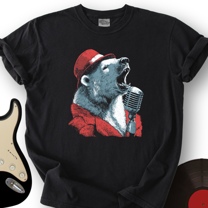 Polar Bear Microphone T-Shirt