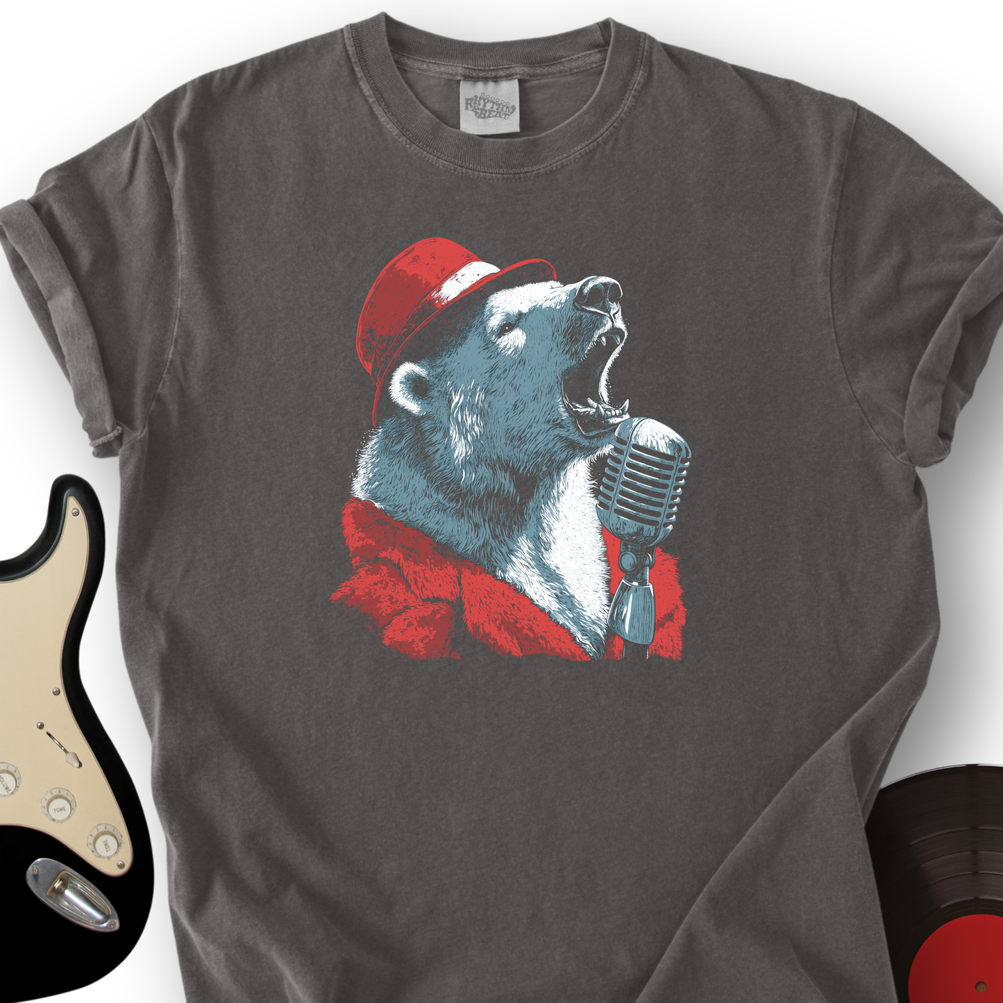 Polar Bear Microphone T-Shirt