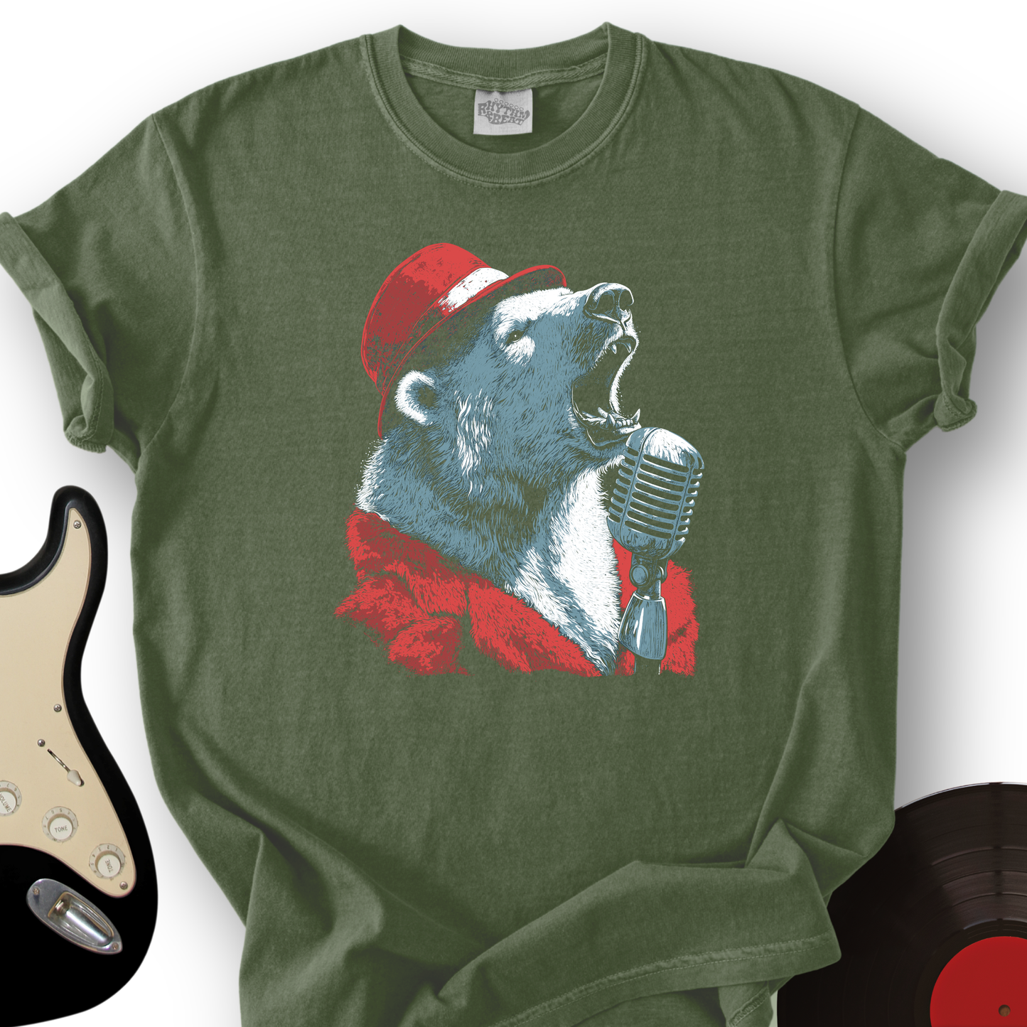 Polar Bear Microphone T-Shirt