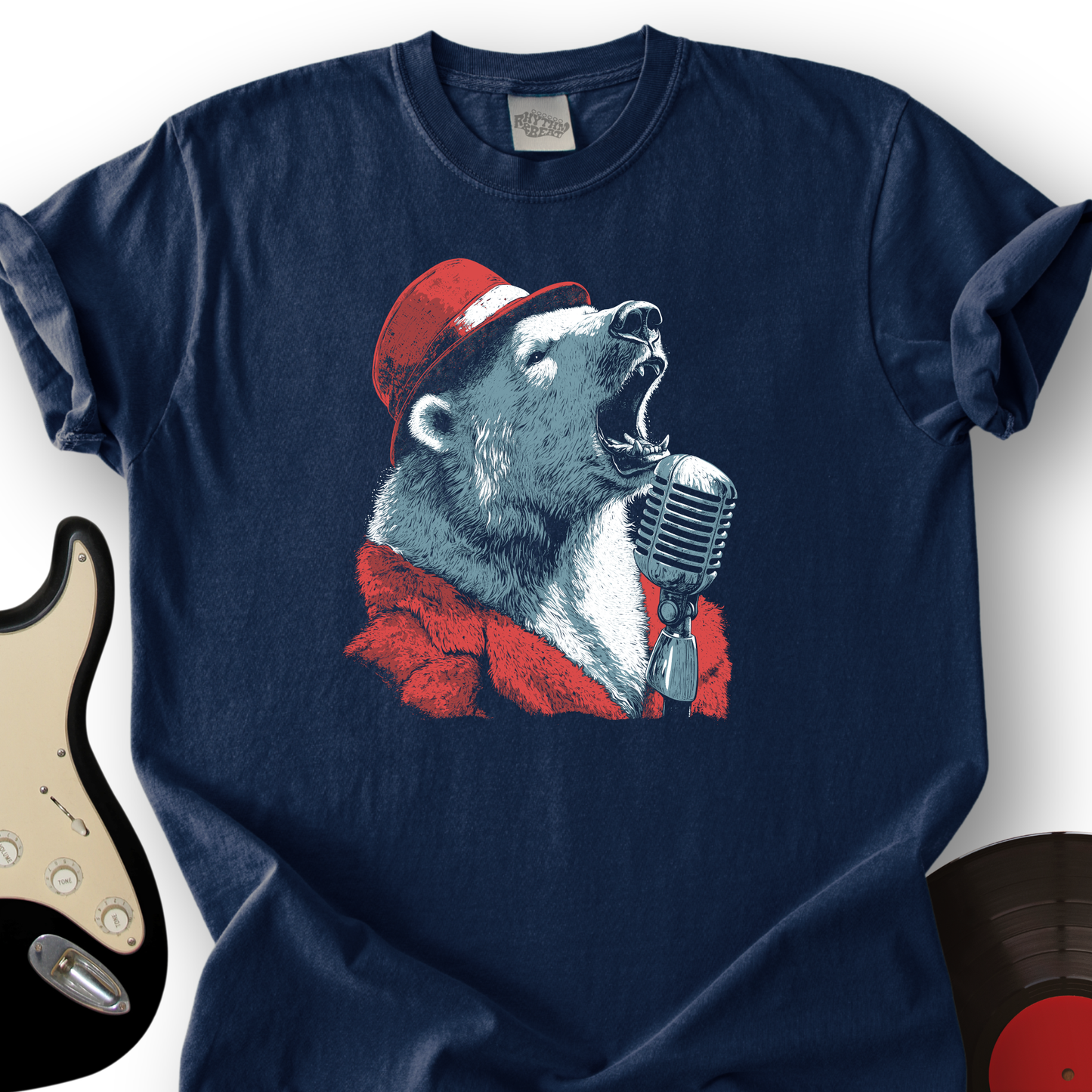 Polar Bear Microphone T-Shirt