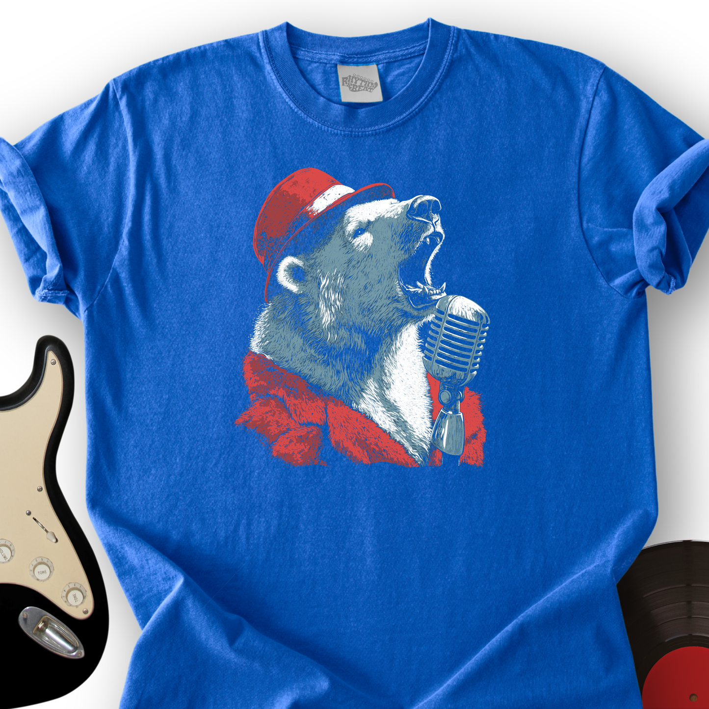 Polar Bear Microphone T-Shirt