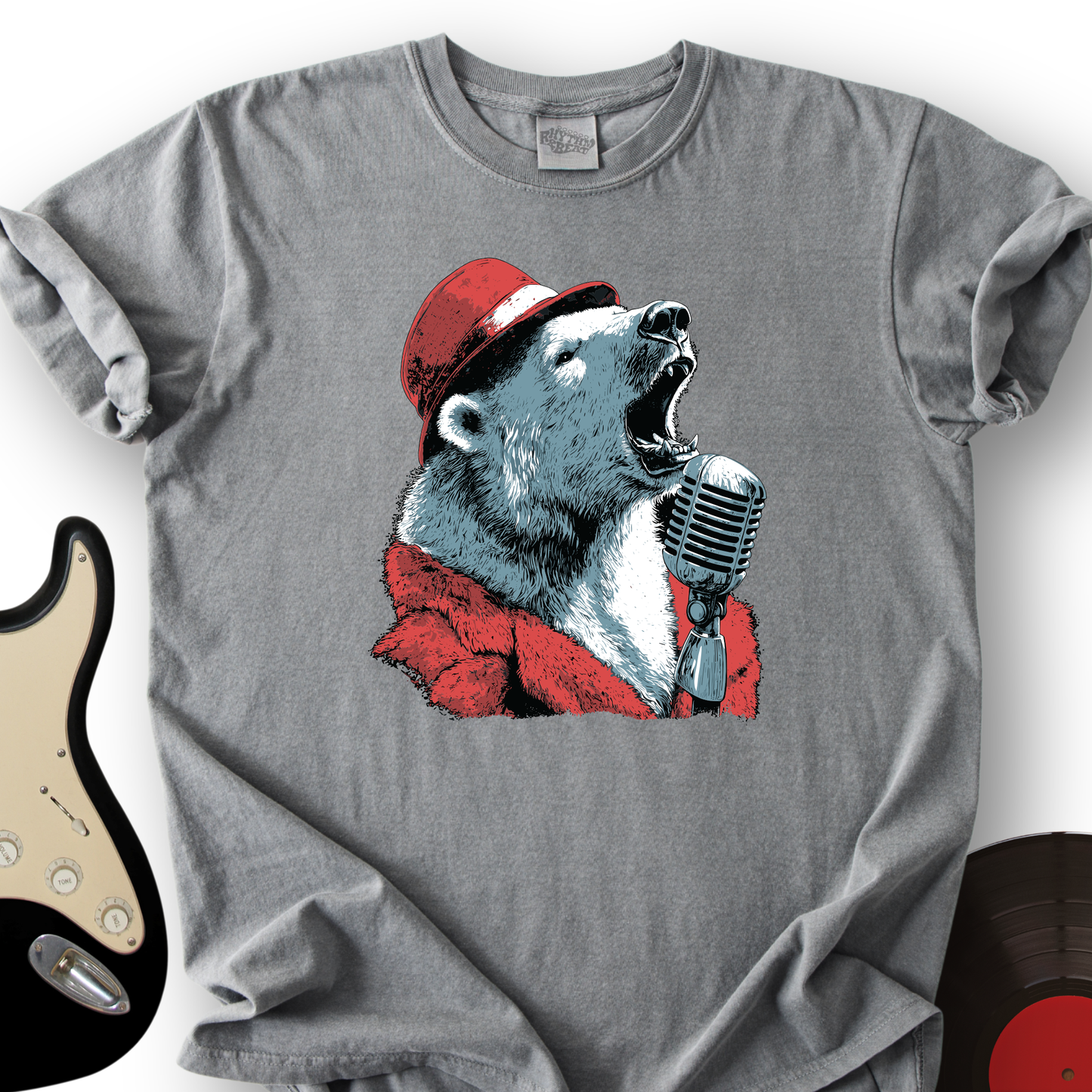 Polar Bear Microphone T-Shirt