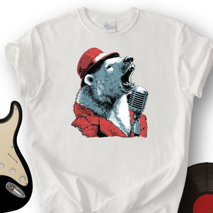 Polar Bear Microphone T-Shirt