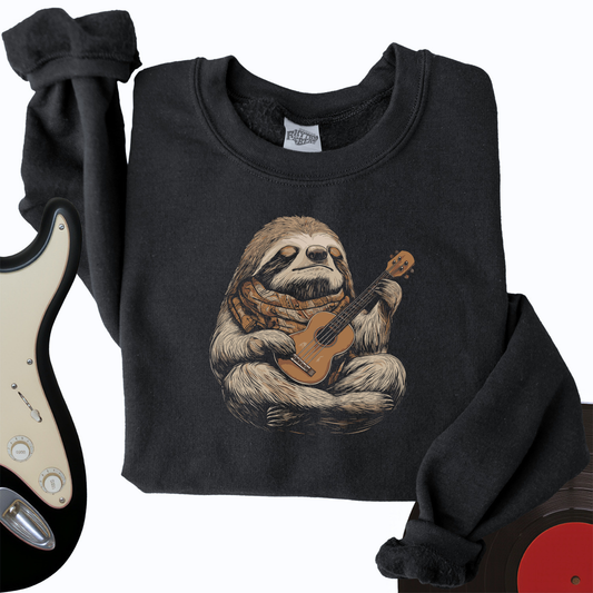 Sloth Ukulele Crewneck