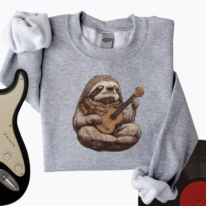Sloth Ukulele Crewneck
