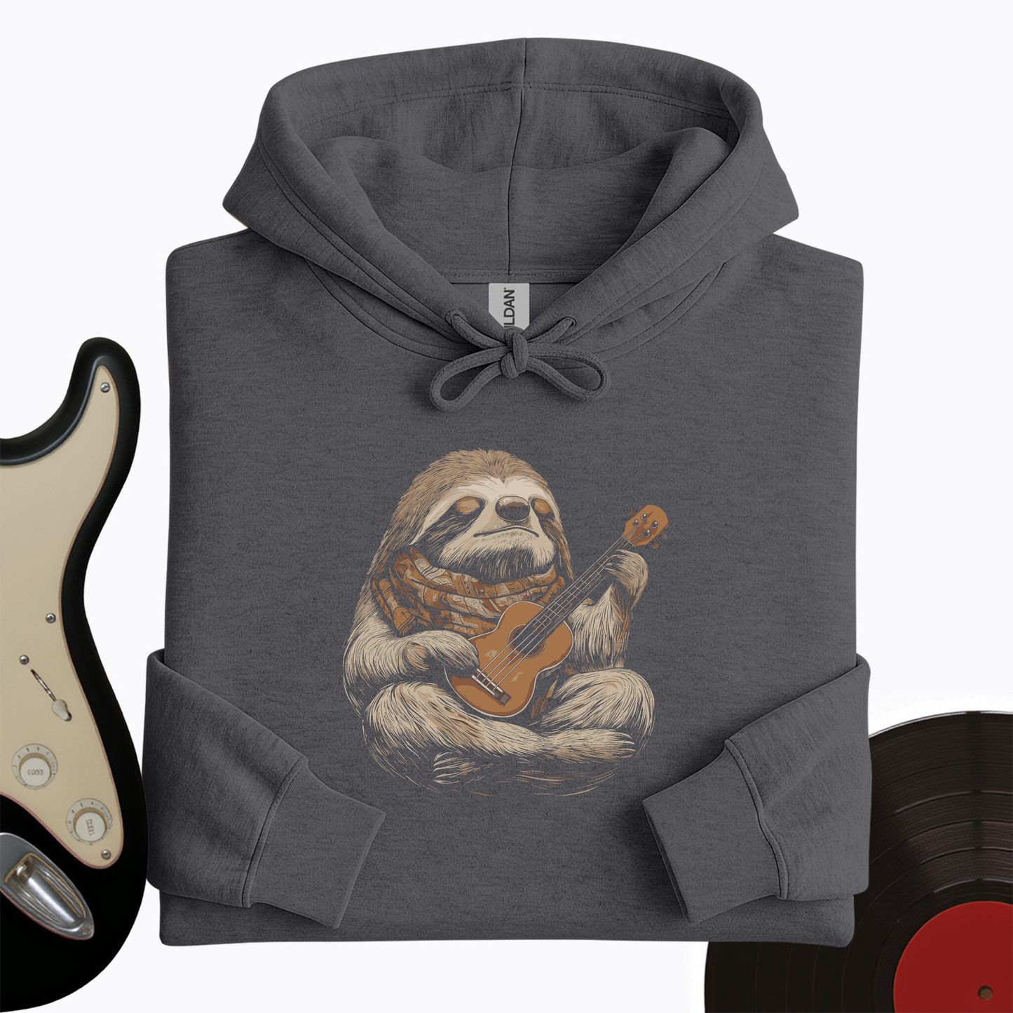 Sloth Ukulele Hoodie